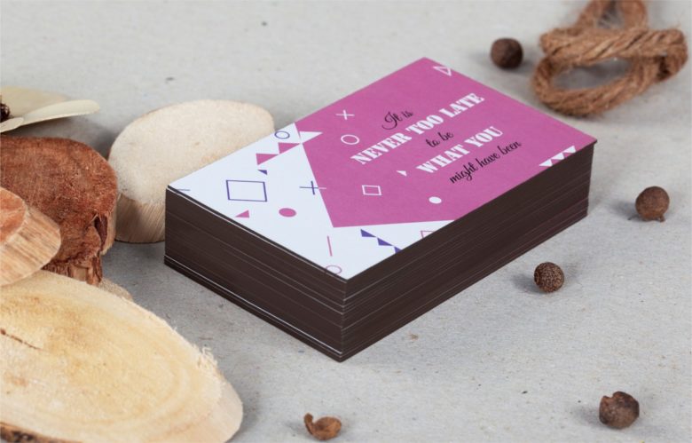 Duplex Business Cards with Painted Edges - Image 10