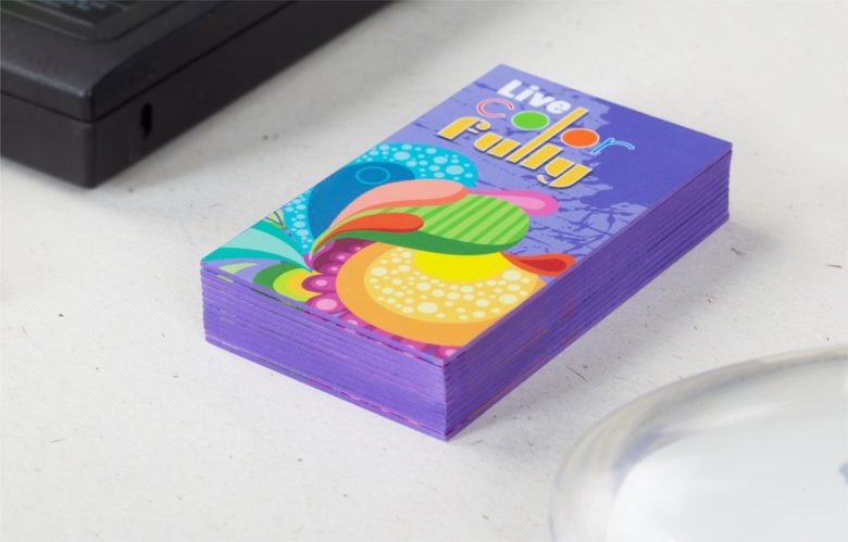 Triplex Business Cards with Painted Edges - Image 7
