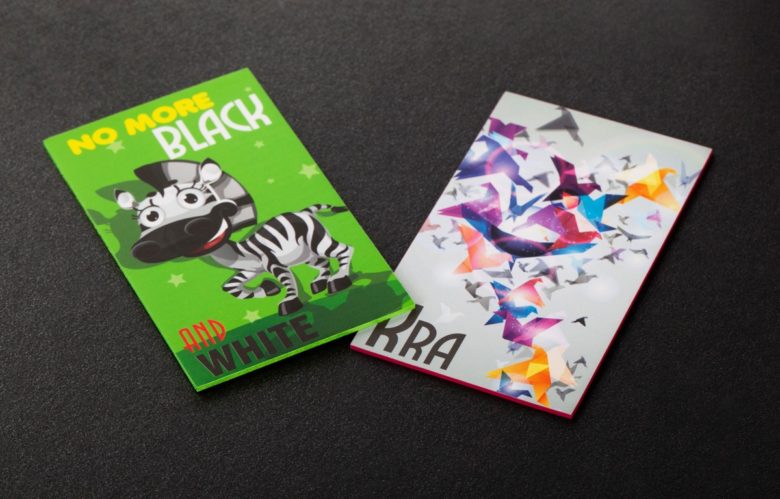 Triplex Business Cards with Painted Edges - Image 3