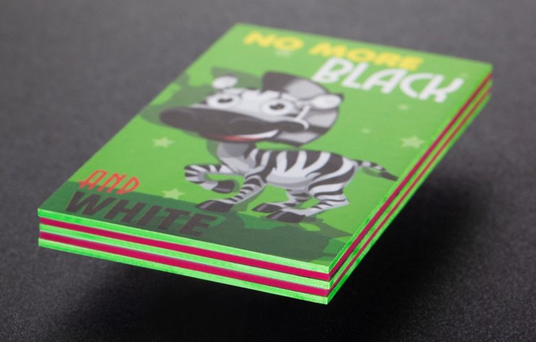 triplex business cards with painted edges