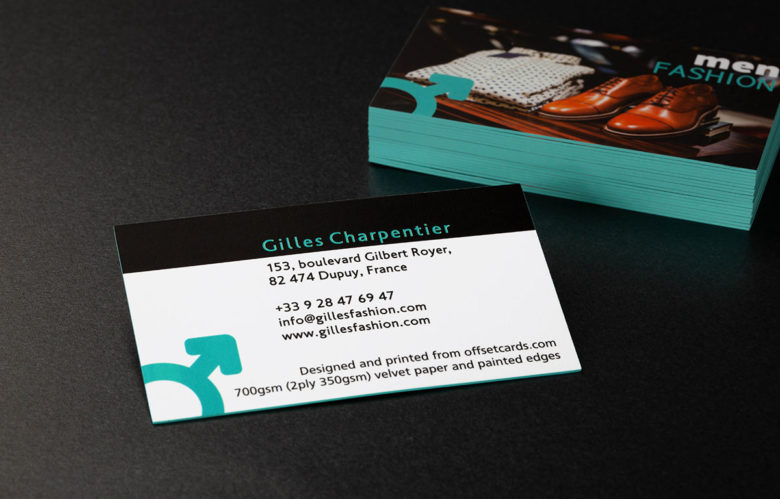 Duplex Business Cards with Painted Edges - Image 4