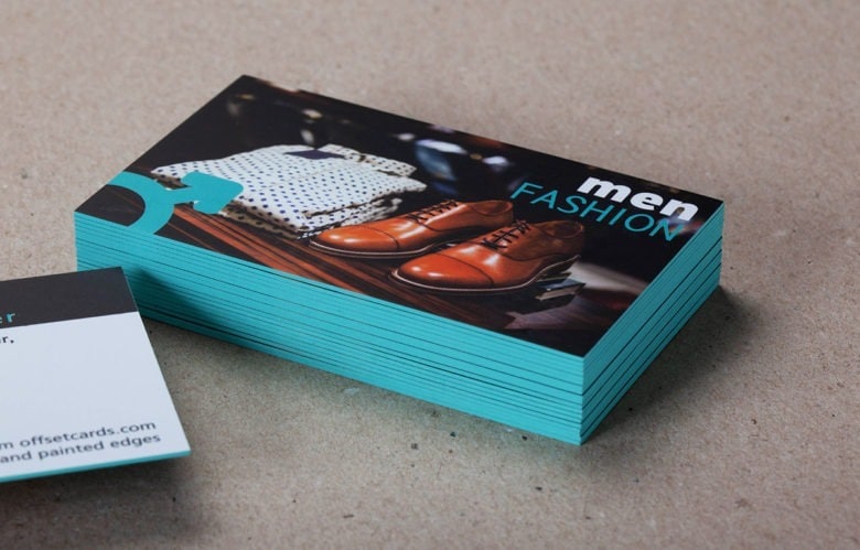 Duplex Business Cards with Painted Edges - Image 3