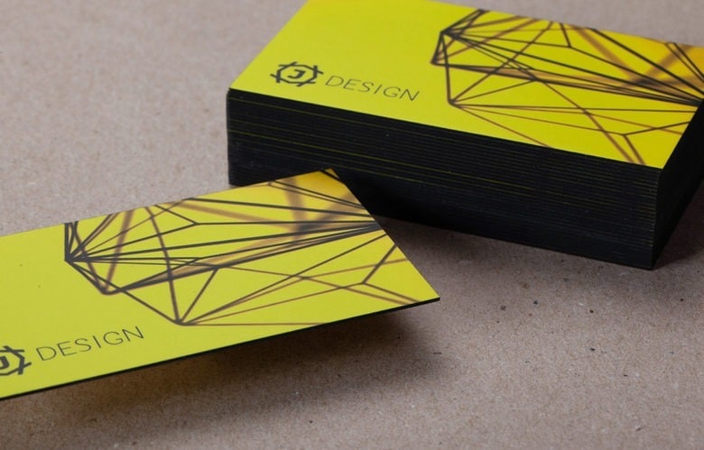 Duplex Business Cards with Painted Edges